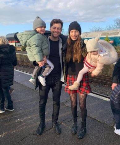 Rachel Peters with her family.